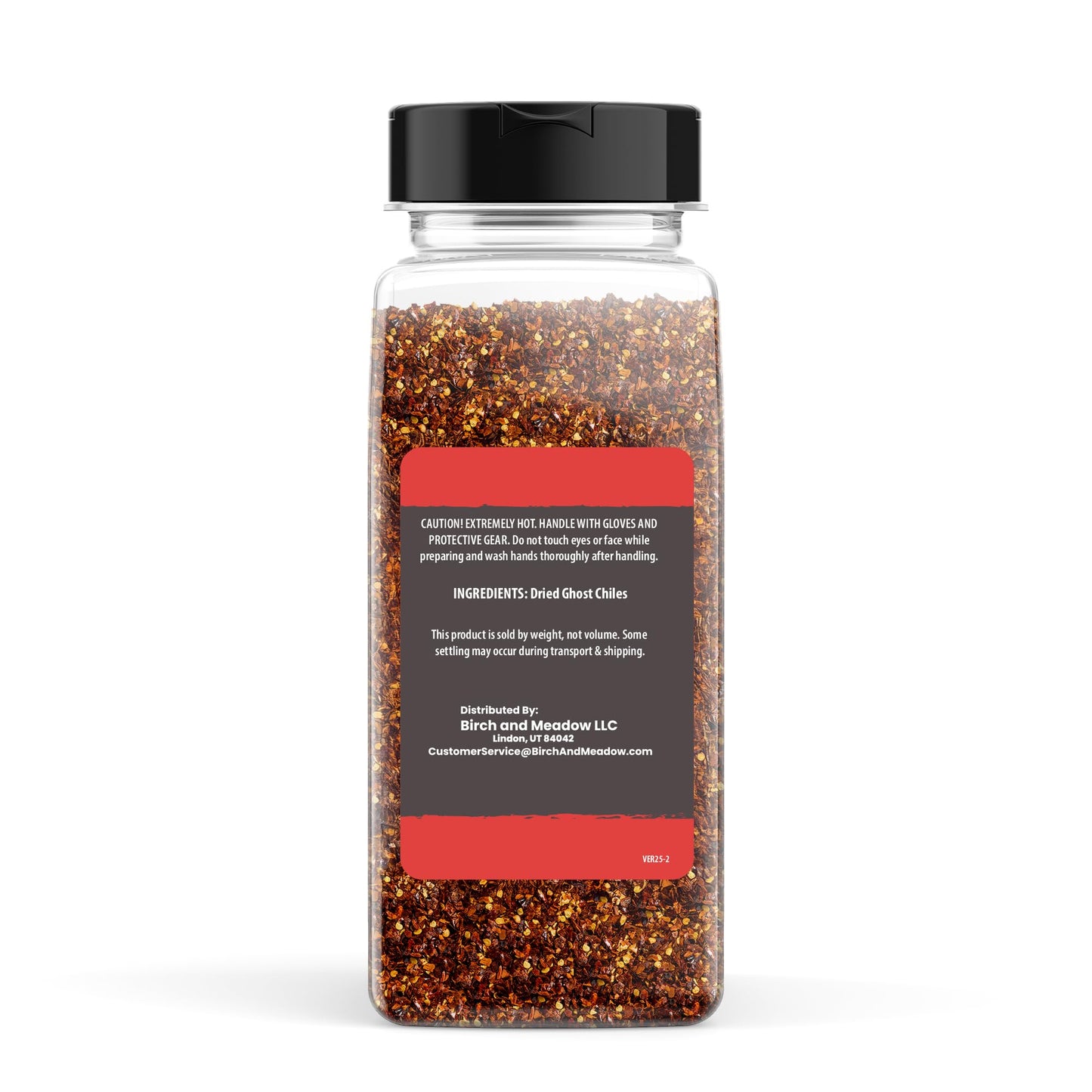 Birch & Meadow, Ghost Pepper Flakes, 250,000+ SHU, Extremely Hot Bhut Jolokia Chile Peppers (3.2 Ounce)