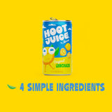 Hoot Juice Lemonade By Lemonati, No Artificial Sweeteners or Flavors, Gluten-Free, Kosher, Non-GMO, Vegan, 7.5 Fl Oz Mini-Cans, Pack of 12, Original