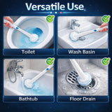 Toilet Wand Refills 10 Count, Compatible with Clorox Wand & Most Standard Wand Handles | Disposable Bowl Cleaner Refills for Toilets | Toilet Scrubber