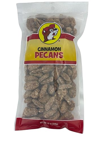 Buc-ee's Flavored Pecans, Flavored Nuts in Resealable 12oz Bag (Cinnamon, 12oz)