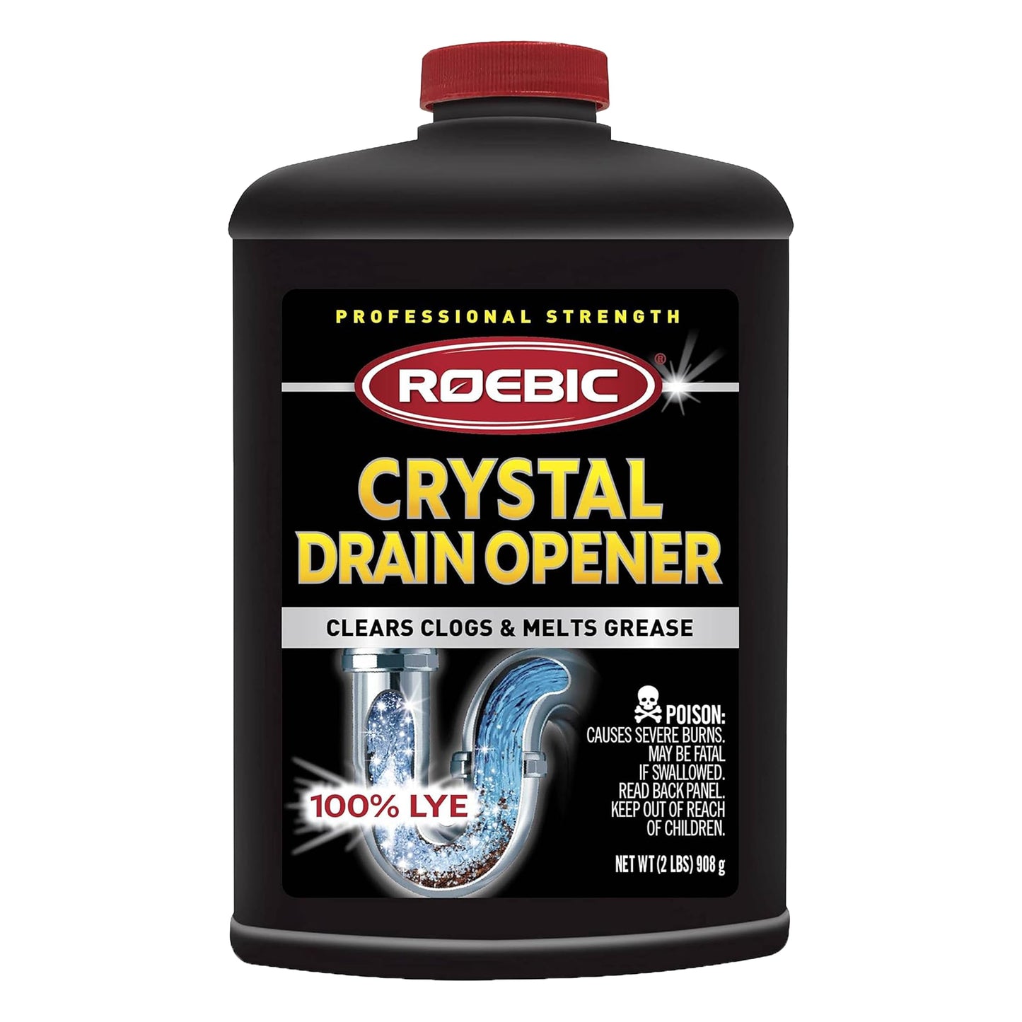 Roebic HD-CRY-DO-6 2-Pound Heavy Duty Crystal Drain Opener