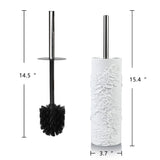 Indecor Home Toilet Brush and Holder Set for Bathroom, Stylish and Durable Cleaning Tool with Modern Design, Compact for Efficient Cleaning