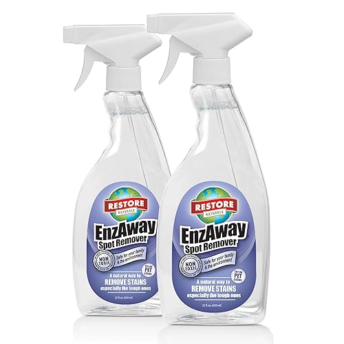 RESTORE NATURALS Stain Treater Spray, Rug Cleaner, and Laundry Stain Remover - Natural, Renewable, Plant-Based, Biodegradable Formula - Manufactured