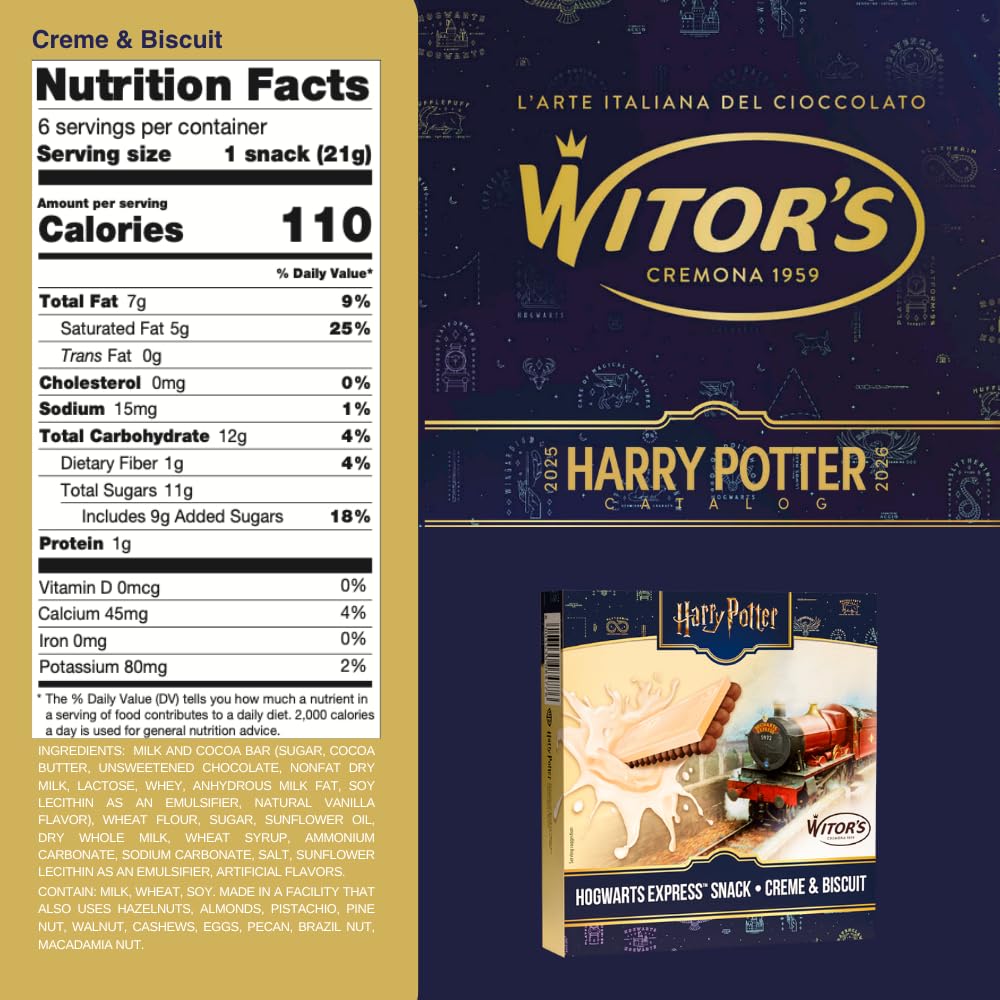 Witor's Biscuit Cookies, Crispy Chocolate-Covered Biscuits, Italian Chocolate, Individually Wrapped for Snacking, Dessert, and Lunch Boxes (Cocoa