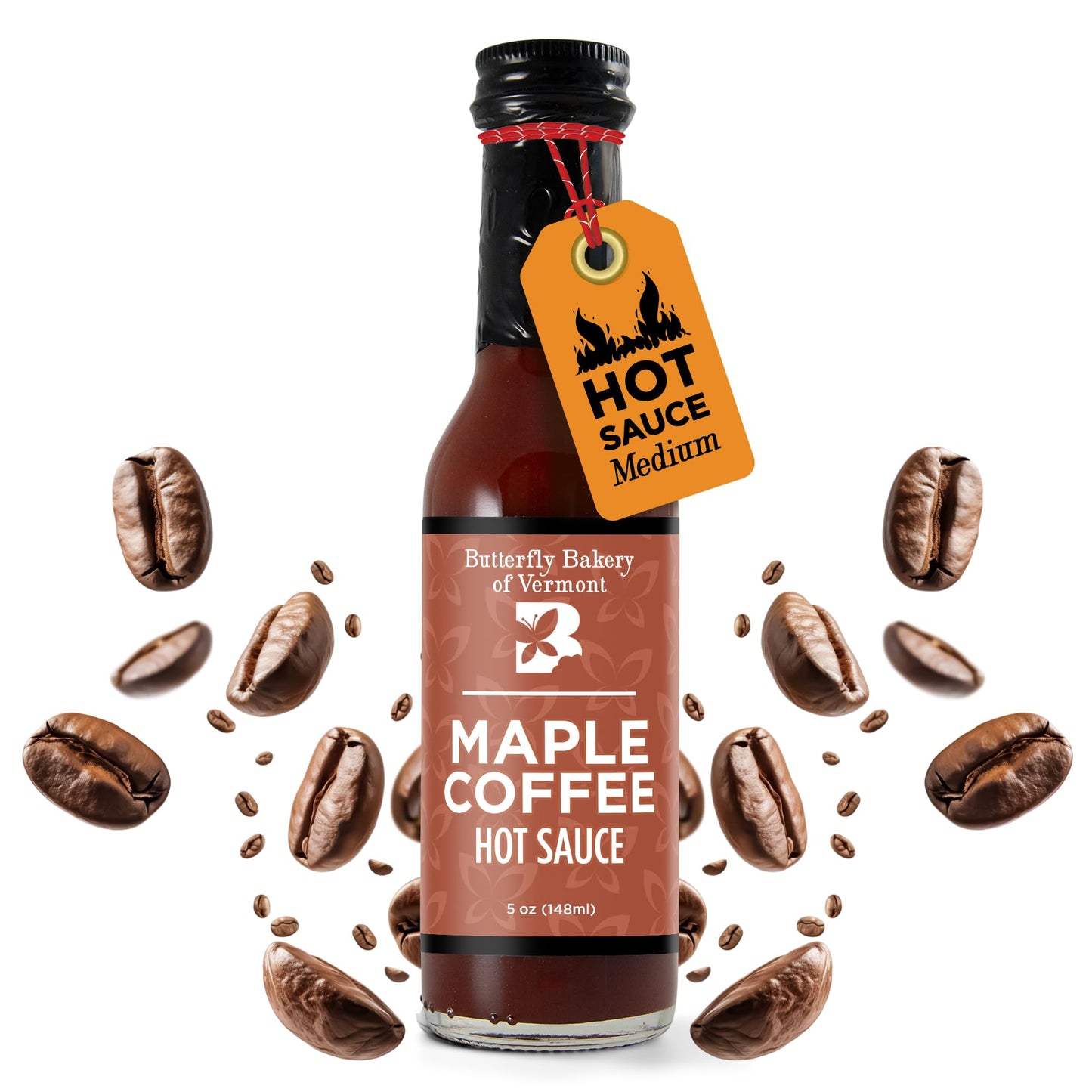 Butterfly Bakery of Vermont Maple Coffee Hot Sauce, 5 fl oz