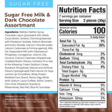 Asher's Sugar Free Chocolate Candy Assortment - Kosher, Milk & Dark Chocolates (15 pieces, 8 oz.)