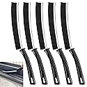 FANTEXY 5 Pieces Crevice Cleaning Brush, Thin Gap Cleaning Brushes Tool with PET Bristles for Kitchen, Bathroom, Household, Windows Groove, Faucet