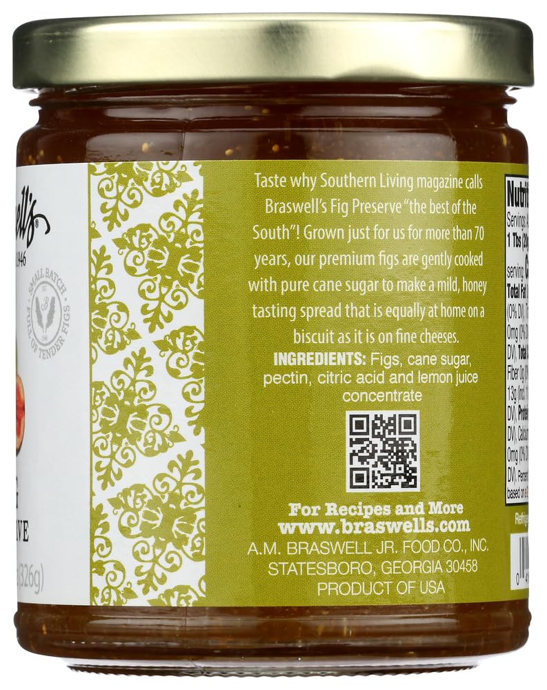 Braswell's Fig Preserves, 11.5 Ounce (Pack of 6)