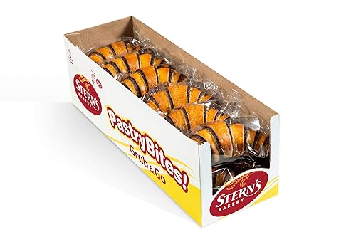 Stern’s Bakery Chocolate Croissant | 3 Oz Breakfast Danish Pastries | 12 Individually Wrapped Pastries | Vending Machine Snacks | Lunchbox Snacks |
