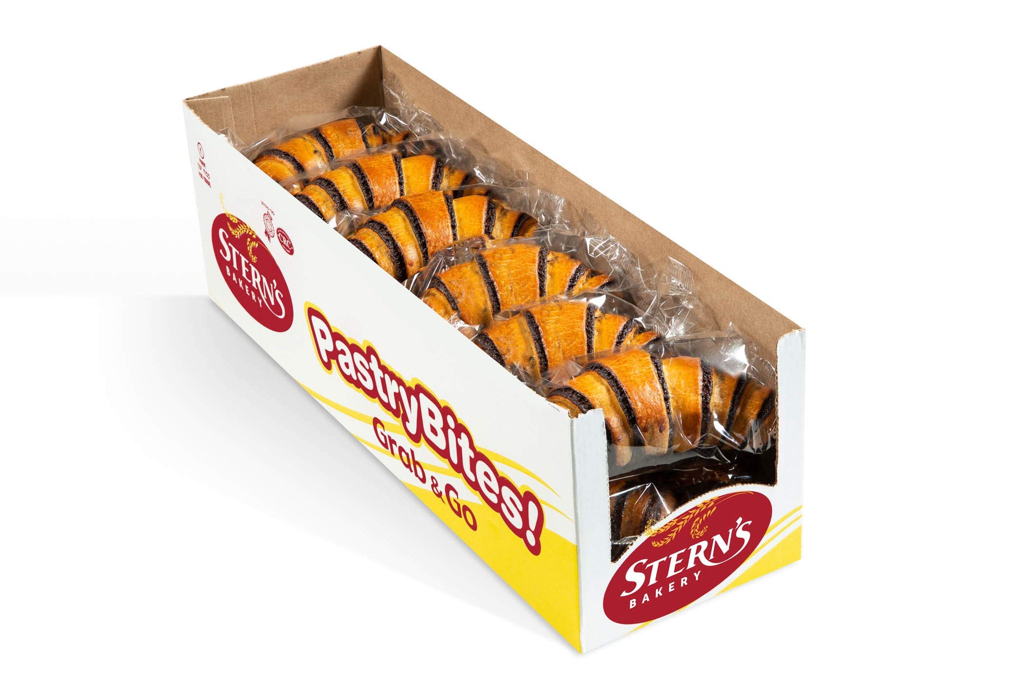 Stern’s Bakery Chocolate Croissant | 3 Oz Breakfast Danish Pastries | 12 Individually Wrapped Pastries | Vending Machine Snacks | Lunchbox Snacks |