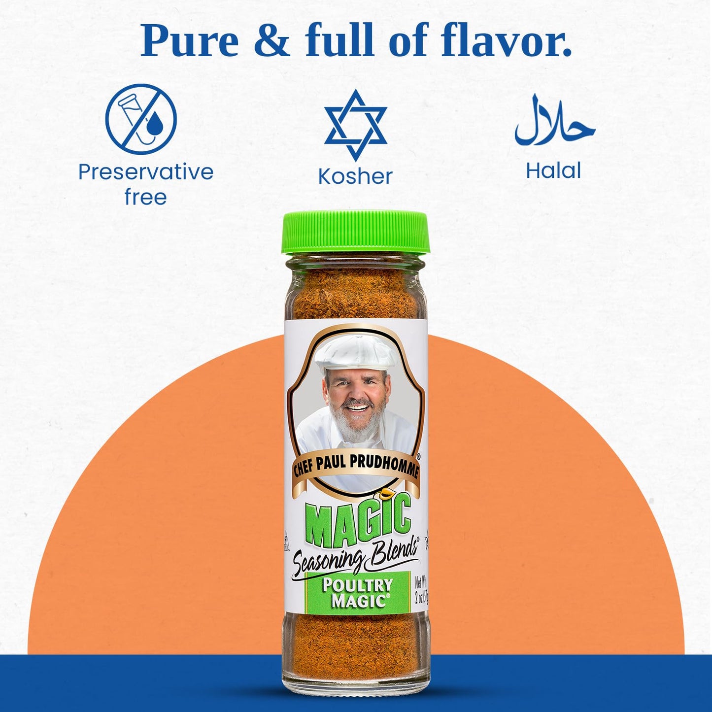 Chef Paul Magic Seasonings Blends Poultry Magic Seasoning | MSG-Free Chicken Seasoning | Gluten-Free Poultry Rub | For Roasting, Grilling & Cooking |