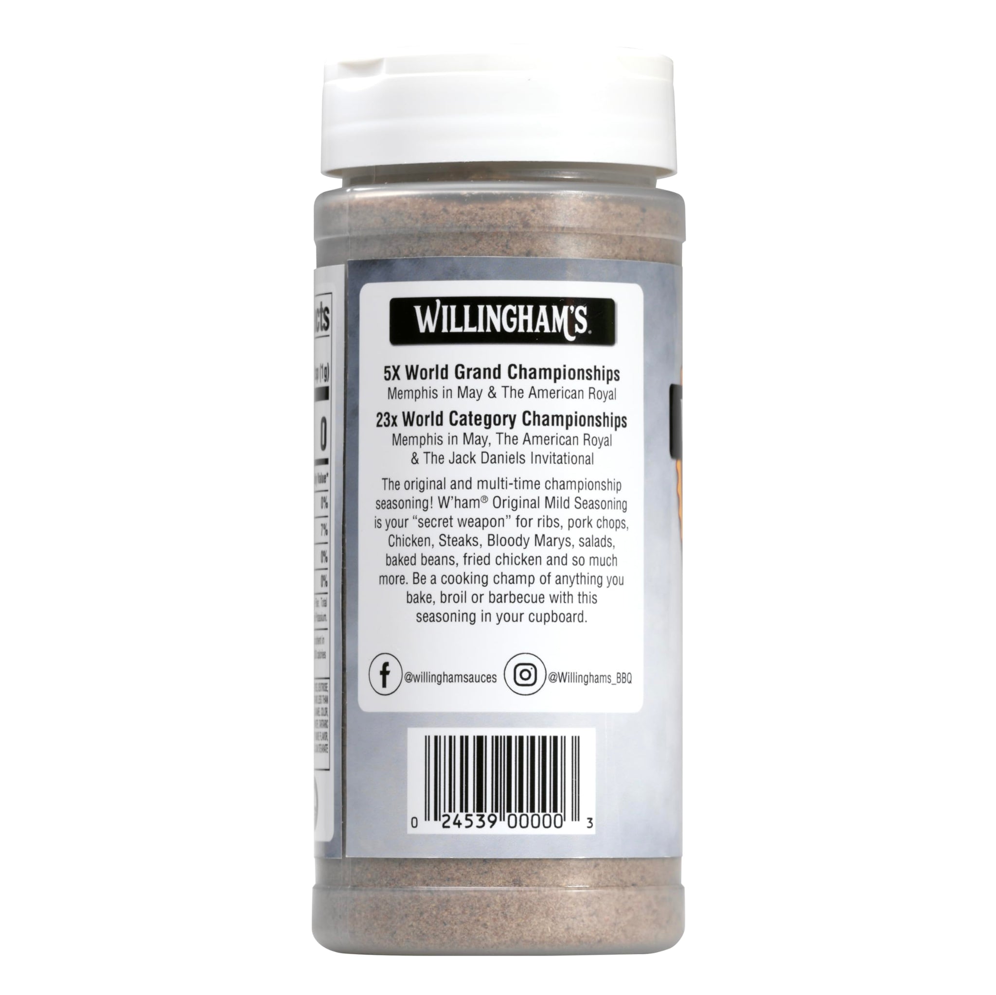 Willingham's® W'ham® Seasoning Original Mild and W'ham® Sauce Original Mild Combo Pack