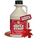 Grade B Maple Syrup 32 Oz Jug - 100% Pure Maple Syrup (Now Grade A Dark) Bold, Robust Flavor - Artisan Maple Syrup Gift - USA-Made Breakfast Syrups