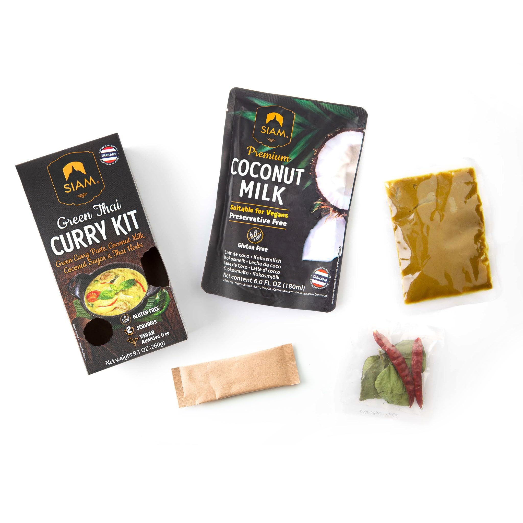 SIAM Thai Curry Kit, 9.1 oz (260g) CASE OF 6 (Green)