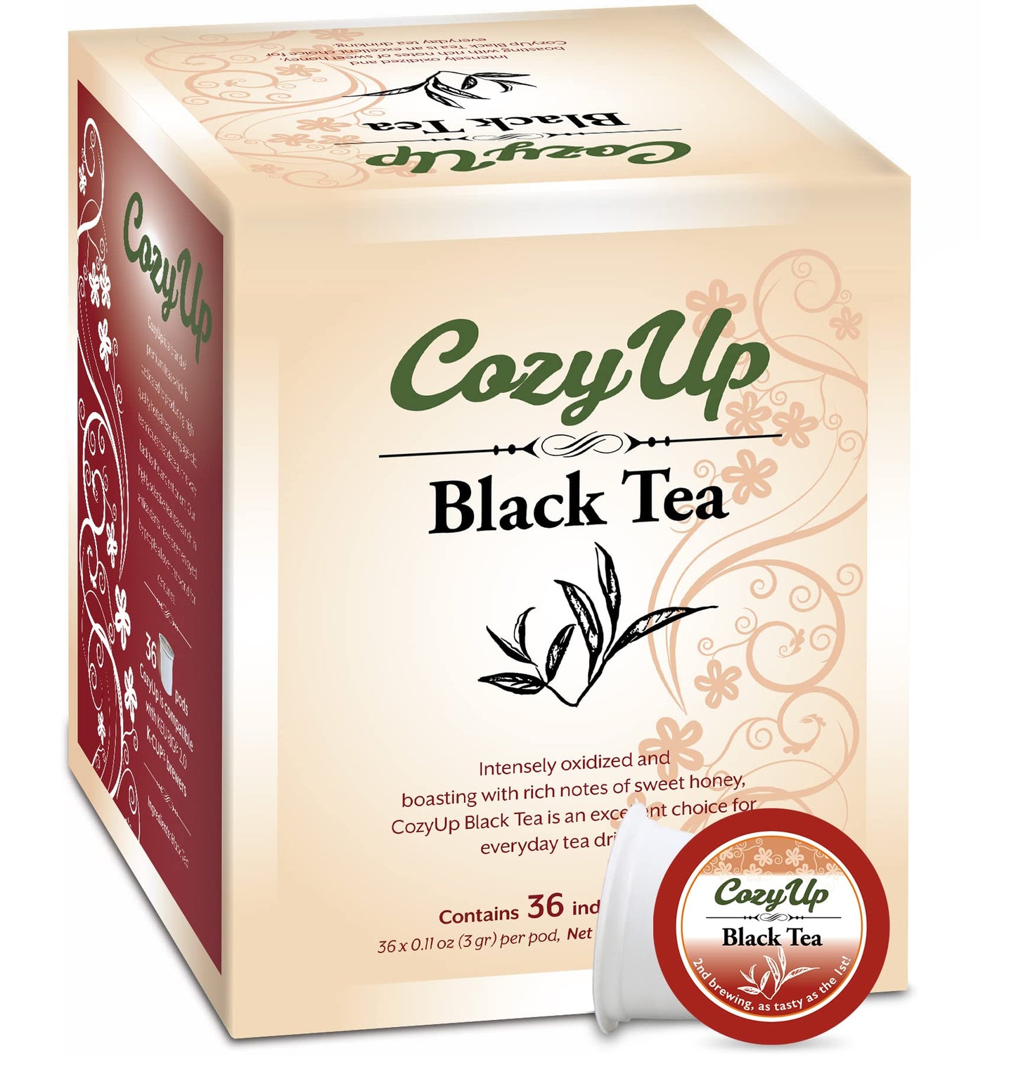 Cozy Up Black Tea K-Cup Pod, 36-Count, Compatible with Keurig Brewers