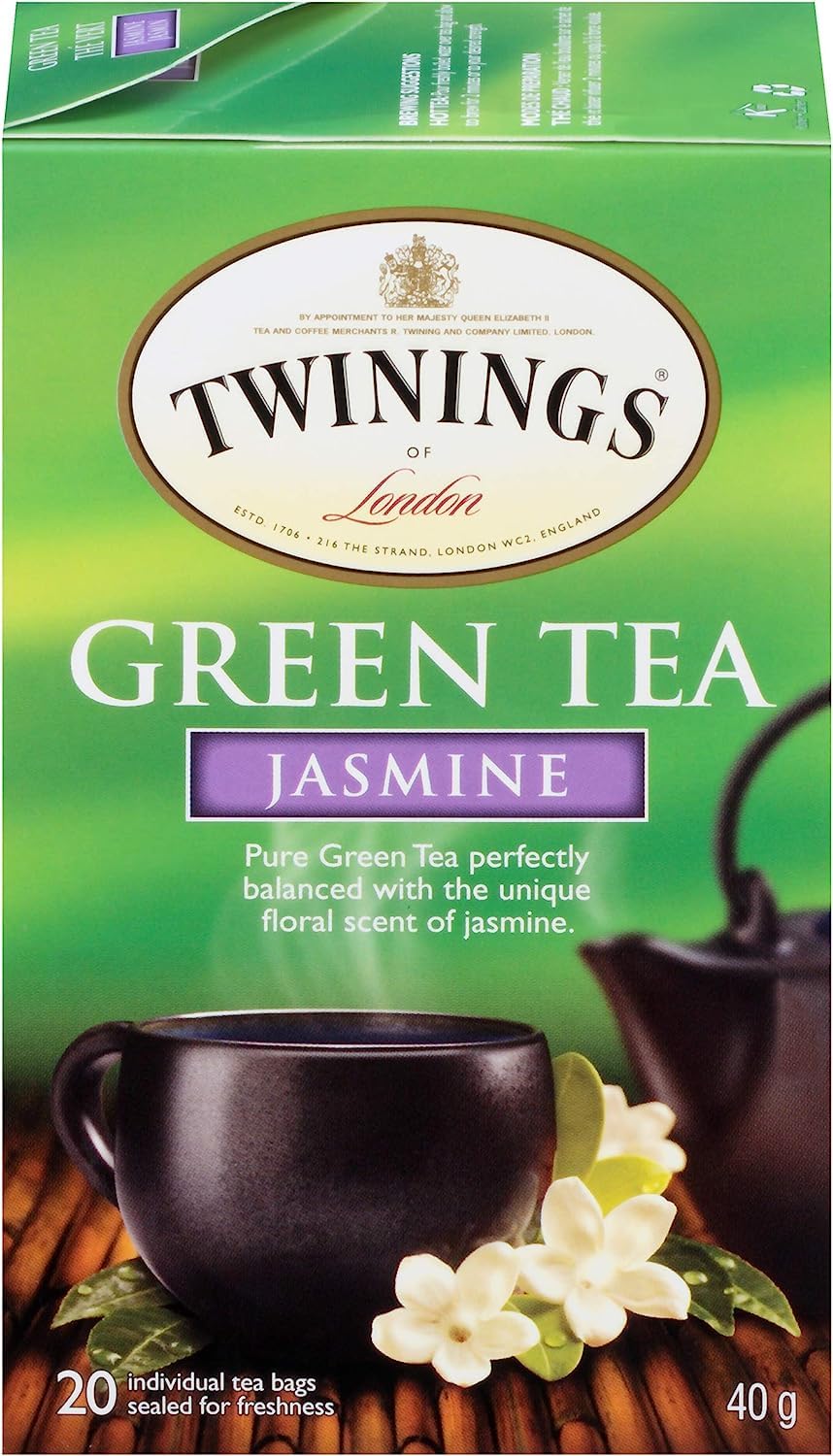 Twinings Jasmine Green Tea - 20 Tea Bags (Pack of 6)