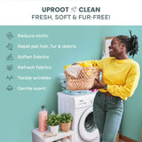 Uproot Clean Dryer Sheets Pet Hair Reducing (50 Pcs) Summer Wisteria Scent: The Ultimate Pet Hair Dryer Sheets for Homes With Animals - Reduces the