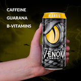 Venom Energy Drink, Mango, 0 Fat, 160mg Caffeine, 16 Fl Oz (Pack of 12) By LastFuel.