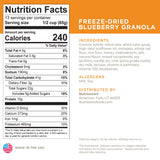 Nutristore Freeze-Dried Blueberry Granola | Emergency Survival Bulk Food Storage Meal | Perfect for Everyday Quick Meals and Long-Term Storage | 25