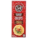 34 Degrees Crisps | Cracked Pepper Crisps | Thin, Light & Crunchy Crisps, Single Pack (4.5oz)