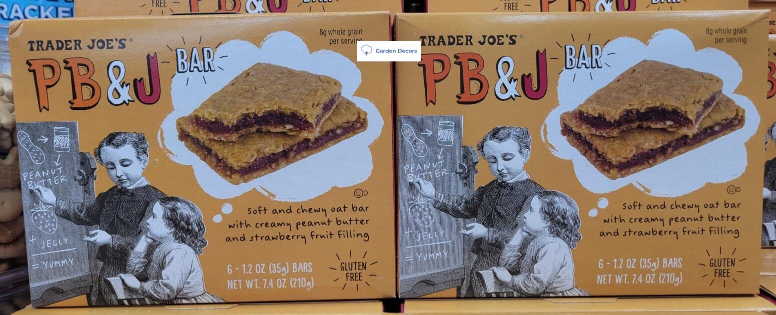 Trader Joe’s PB & J Bar Gluten Free 7.4oz 210g (Two Boxes)