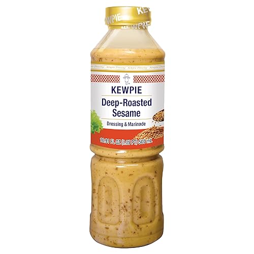KEWPIE Deep?Roasted Sesame Dressing & Marinade, Rich Roasted Traditional Japanese-Style, Kosher Certified Condiment, Creamy, Bold Umami Flavor
