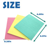 JYKJ Swedish Dishcloths Cellulose Cleaning Cloths - Pack of 10 - Environmentally Friendly, Natural Cellulose Sponge Cloth - Multi-Purpose Reusable