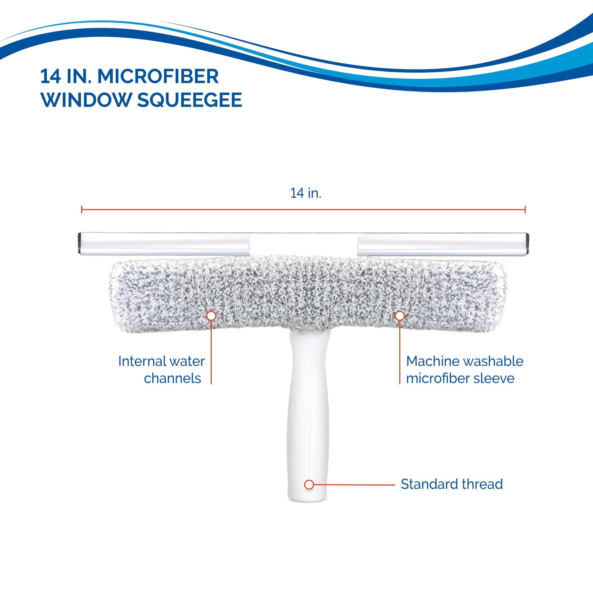 Unger 12” Outdoor Window Scrubber and Squeegee Kit with 5’ Telescopic Pole for High Access, Cleaning Supplies for Mirrors and Glass Surfaces, Machine