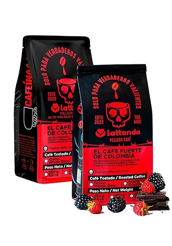Peligro Specialty Coffee: High Voltage Colombian Coffee - Intense Flavor, 2 Pack 454g Ground