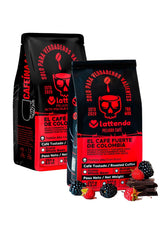 Peligro Specialty Coffee: High Voltage Colombian Coffee - Intense Flavor, 2 Pack 454g Ground