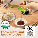 Wan Ja Shan Organic Dumpling Sauce 6.7 Oz, Pack of 4, GLUTEN FREE, FAT FREE, MILD SODIUM Great for Dumpling Dipping-Gyoza Dipping, MADE IN USA