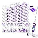 Disposable Mopping Pads Refills for PowerMop Multi-Surface Mop and PowerMop Wood Mop, Spray Clean Pads Replacement (Purple-30)