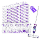 Disposable Mopping Pads Refills for PowerMop Multi-Surface Mop and PowerMop Wood Mop, Spray Clean Pads Replacement (Purple-30)