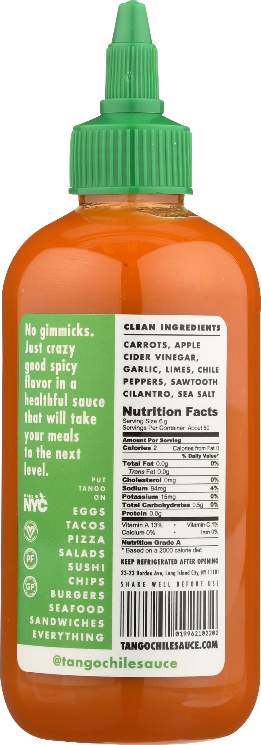Tango Chile Sauce, Chile Sauce Mild, 8 Ounce