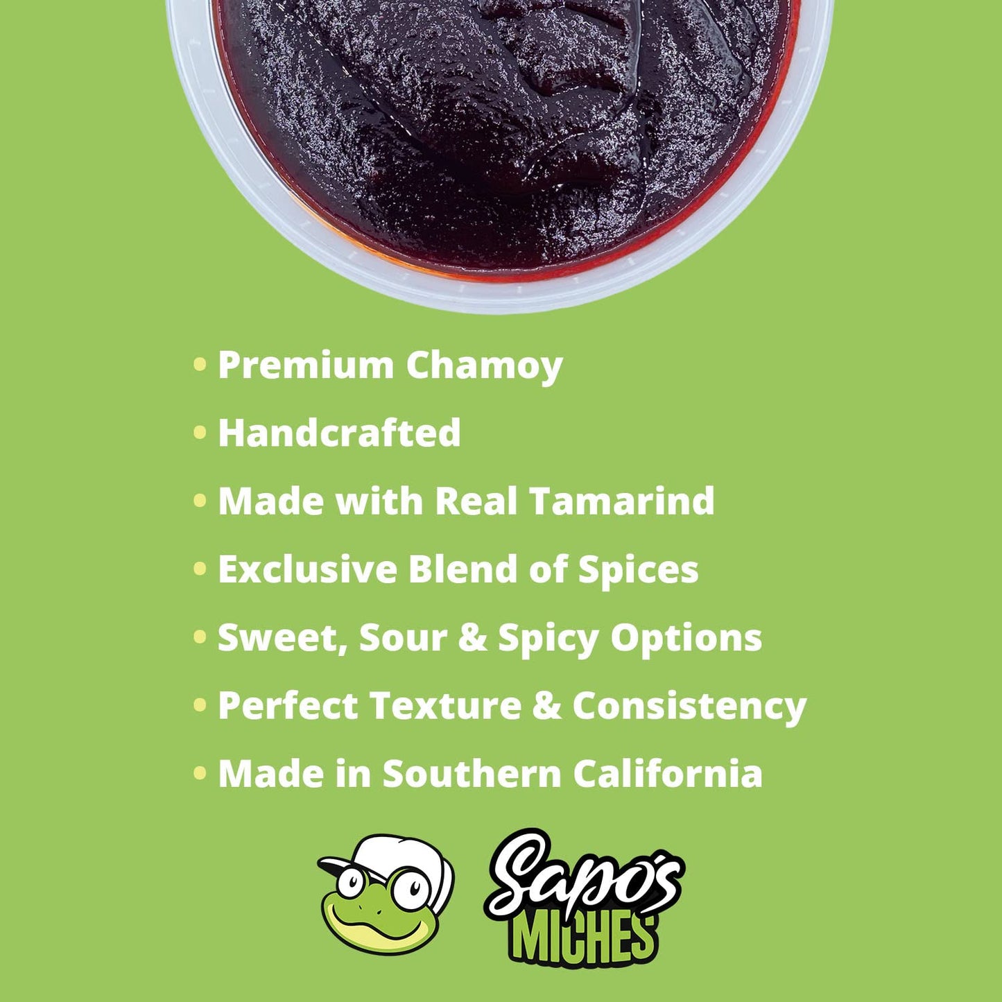 Sapo's Miches Chamoy Rim Dip - Tamarind Candy Sauce for Drinks, Micheladas & Cocktails, 8 oz (Strawberry)