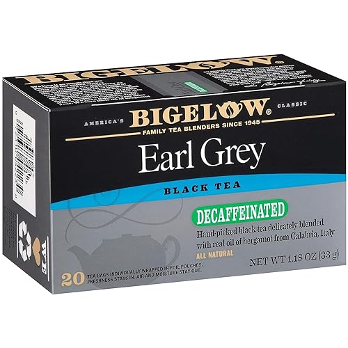 Bigelow Tea Earl Grey Black Tea Decaffeinated - 20 Tea Bags