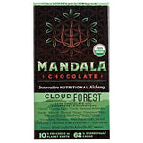 Mandala Superfood Low Glycemic Bean-to-Bar Chocolate (2.2 oz Bar) Organic, Artisan, Healthy, Vegan, Made with Adaptogens (Cloud Forest, 6-pack)