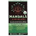 Mandala Superfood Low Glycemic Bean-to-Bar Chocolate (2.2 oz Bar) Organic, Artisan, Healthy, Vegan, Made with Adaptogens (Cloud Forest, 6-pack)