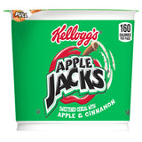 Kellogg’s Apple Jacks Cold Breakfast Cereal Cups, 8 Vitamins and Minerals, Kids Snacks, Original (12 Cups)