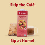 STASH Double Spice Chai Latte - Dairy Free Plant Based Tea Concentrate - Caffeinated - 32 fl oz, 5 Servings