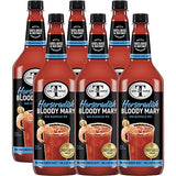 Mr & Mrs T Horseradish Bloody Mary Mix, 1L Bottle, - Premium Cocktail Mixer for Bloody Marys, Ready to Use