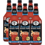 Mr & Mrs T Horseradish Bloody Mary Mix, 1L Bottle, - Premium Cocktail Mixer for Bloody Marys, Ready to Use