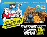 Dave's Killer Bread Blueberry Almond Butter Amped-Up Protein Bars 4 CT + Peanut Butter Chocolate Chunk Amped-Up Protein Bars 4 CT (1 of each) Variety
