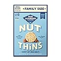Blue Diamond Almonds Nut-Thins Gluten Free Cracker Crisps, Hint Of Sea Salt, Family Size, Sea Salt, 7.7 oz (Pack of 1)