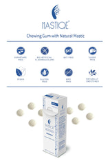 Mastiqe Sugar Free Hard Chewing Gum with Natural Mastic (Plain)