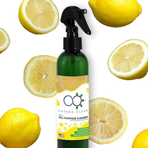 All Natural Lemon Scented Bathroom Cleaner (Pack of 1)- Multipurpose, Powerful Spray for Shower, Toilet, Sink & Tub - Descaler, Limescale, Grime