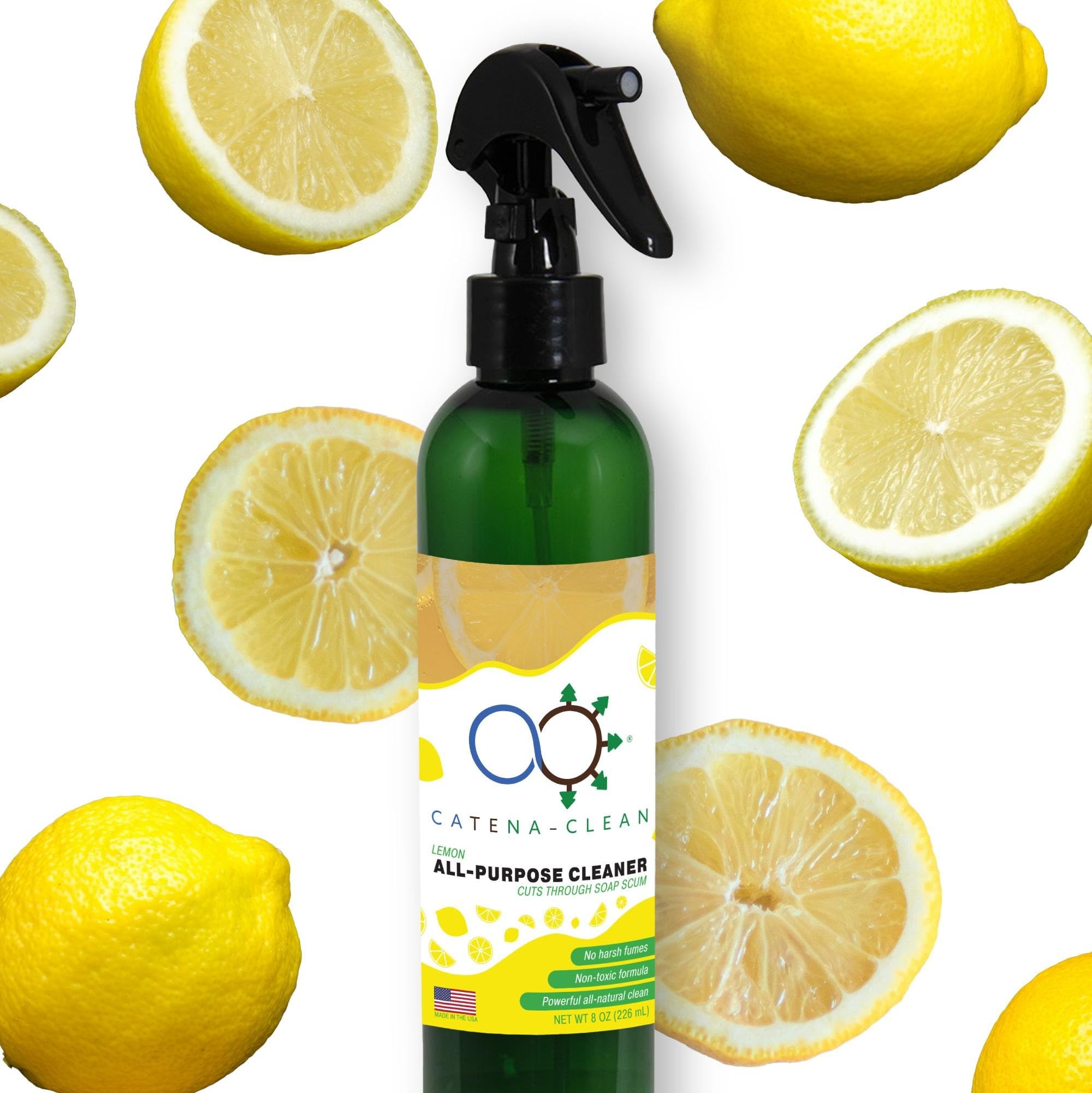 All Natural Lemon Scented Bathroom Cleaner (Pack of 1)- Multipurpose, Powerful Spray for Shower, Toilet, Sink & Tub - Descaler, Limescale, Grime