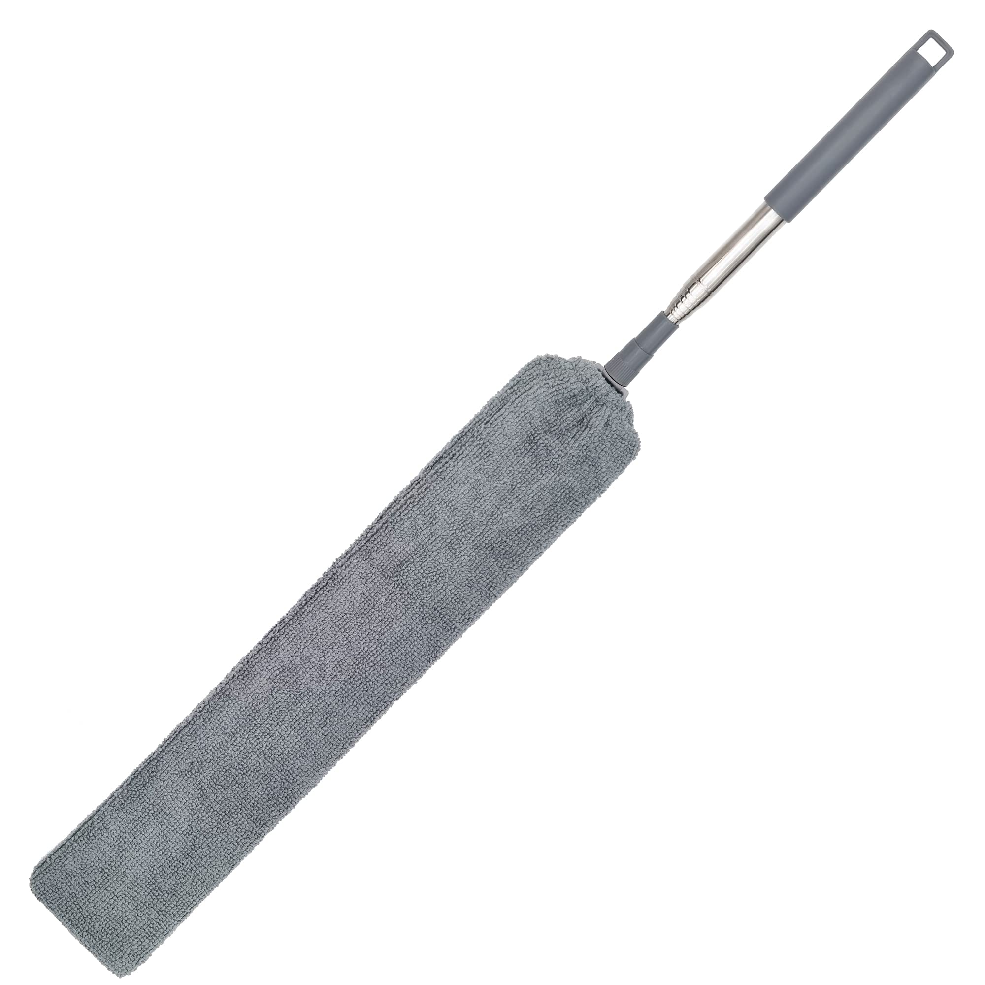 Upgraded Under Appliance Cleaning Gadgets, Microfiber Gap Duster, Skinny Flat Duster with Extendable Pole 26-55 Inches, Suitable for Underneath