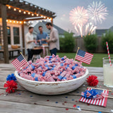 American Flag Chocolate Candy Rolls - Patriotic Candy - Perfect For 4th of July - Red White and Blue Candy - 5 Pounds