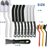 13Pcs Crevice Cleaning Brush Set, Cleaning Brush Tools, Hard Bristle Gap Household Cleaning Products Suitable for Toilets, Kitchens, bathrooms, Cups